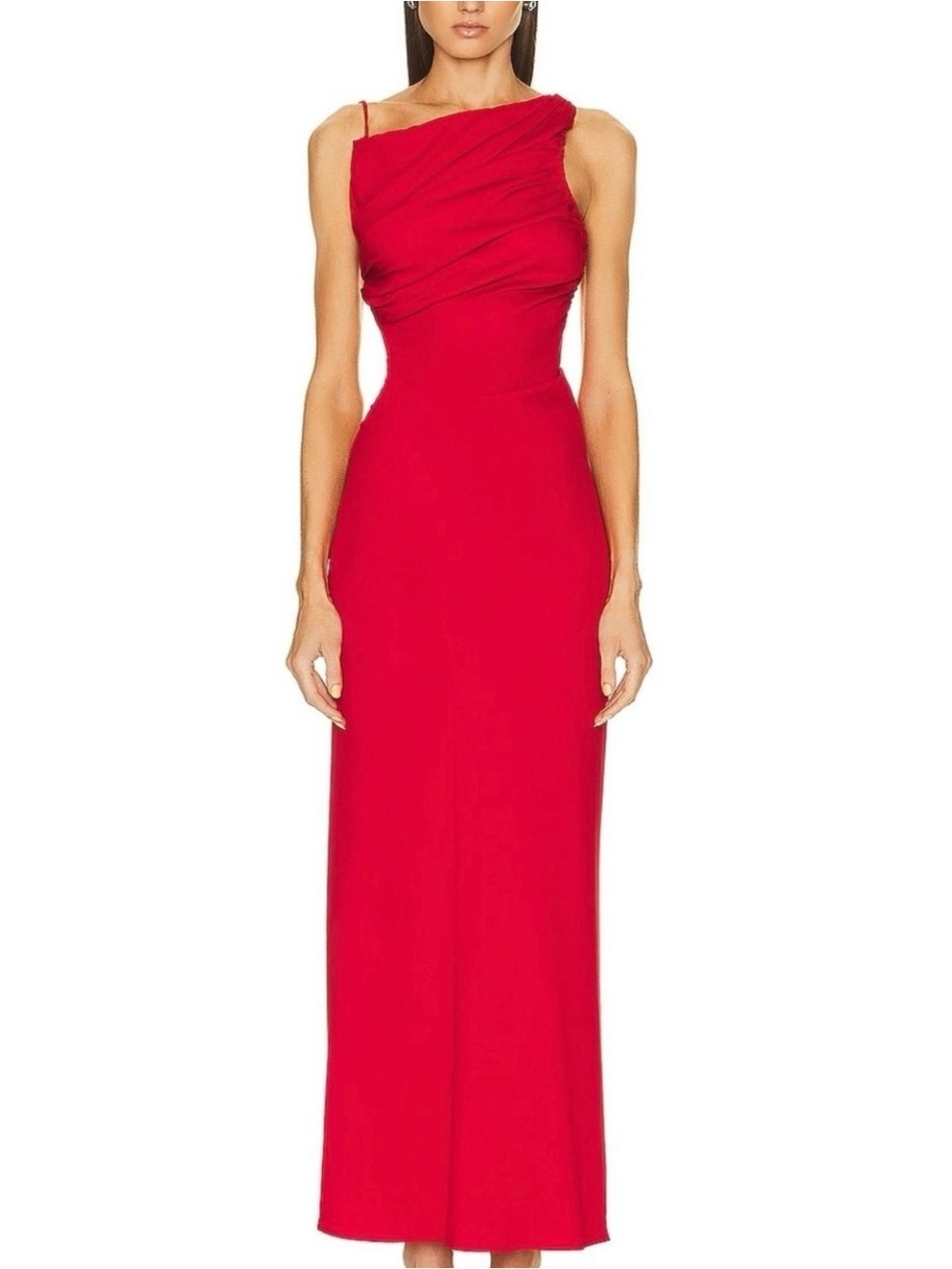 Christopher Esber | Asymmetrical Red Dress | Size 4